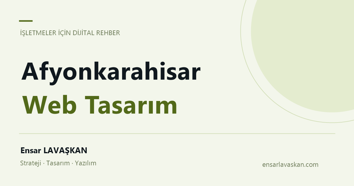 Afyonkarahisar Web Tasarım: Konaklamada paket seçimi