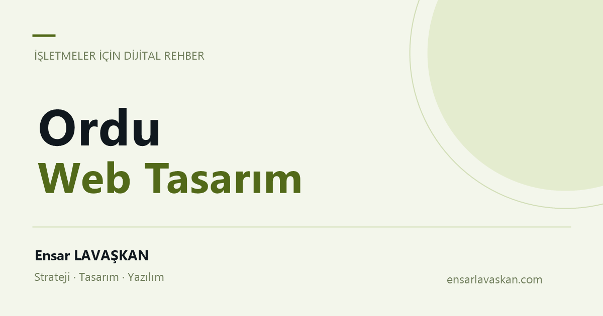 Ordu Web Tasarım: Doğrudan satışta paket seçimi