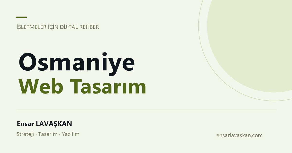 Osmaniye Web Tasarım: Üreticide ürün gruplama
