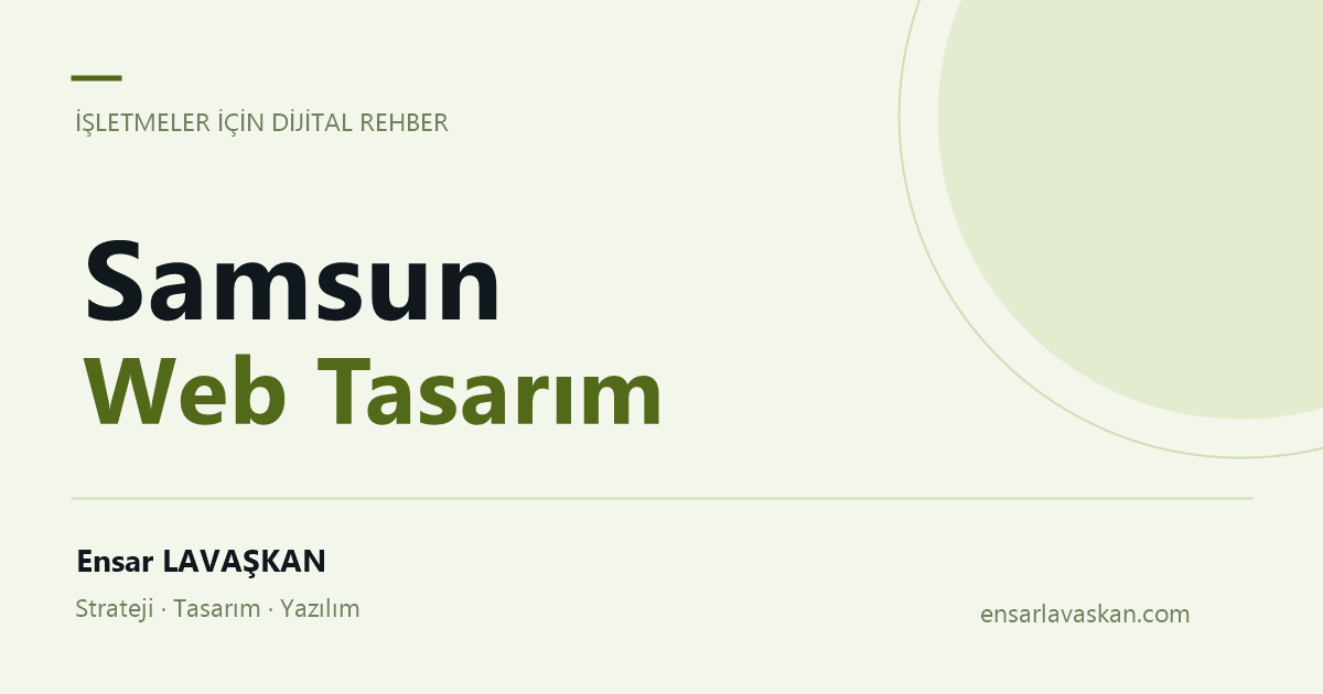 Samsun Web Tasarım: Bölgesel dağıtım ağı