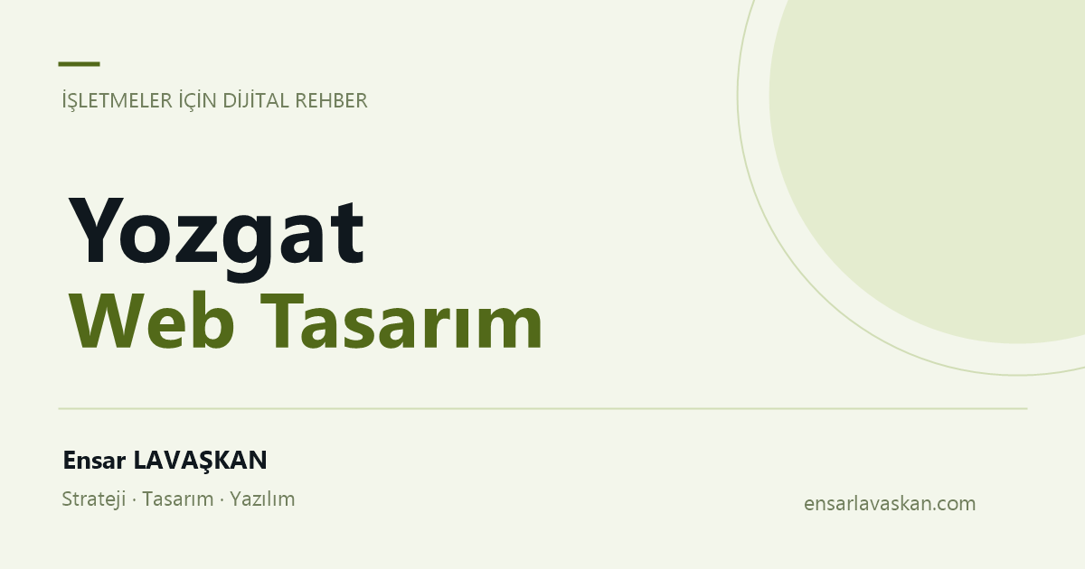 Yozgat Web Tasarım: Hizmet seçimini kolaylaştırma